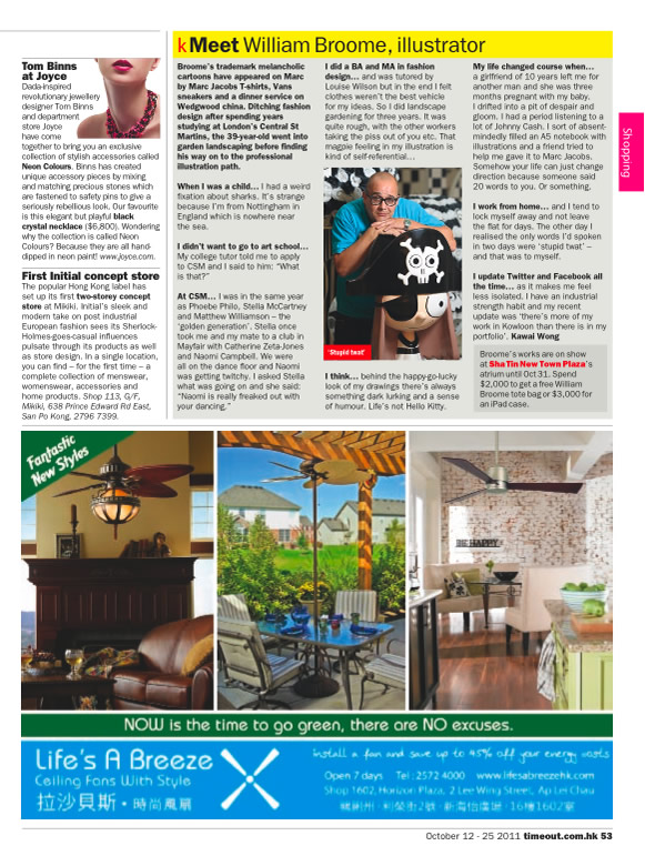 Press coverage for Will Broome in Time Out